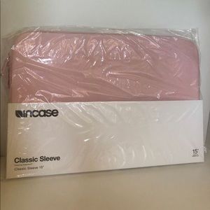Pink 15” laptop sleeve